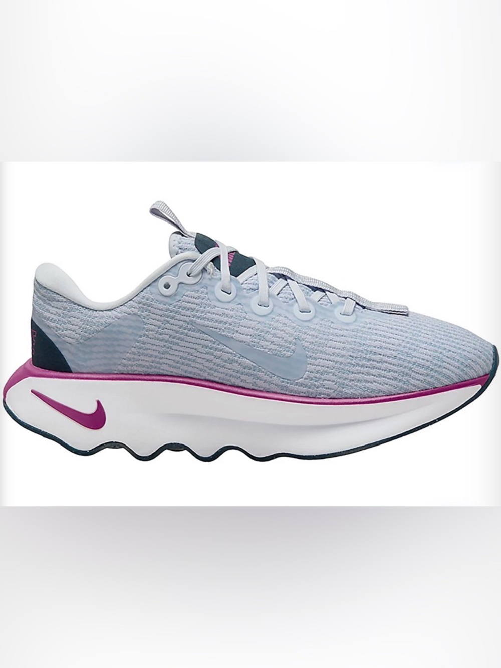 Nike Women's Motiva Grey Purple Walking Shoes Size 8.5
